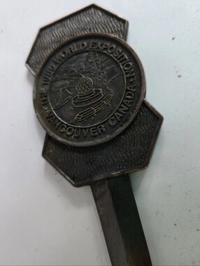 Vancouver Canada Letter Opener Metal Vintage